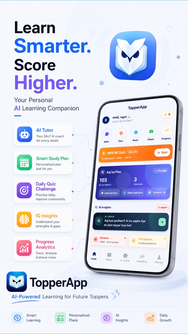 TopperApp – Nidhi AI doubt solver chat