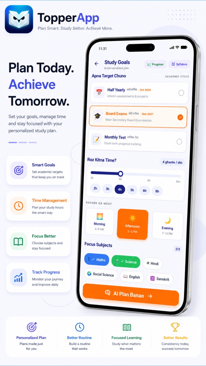 TopperApp – Smart quizzes and tests